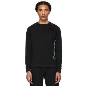 Cottweiler Black Signature 5.0 Crew Neck Black Logo Sweatshirt Pit To Pit 21"